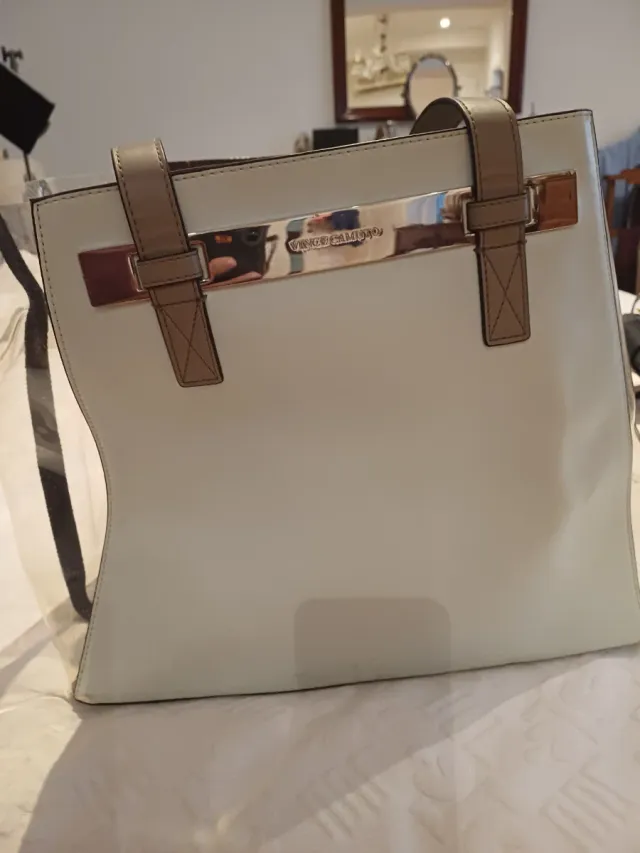 Bolso blanco no imitación