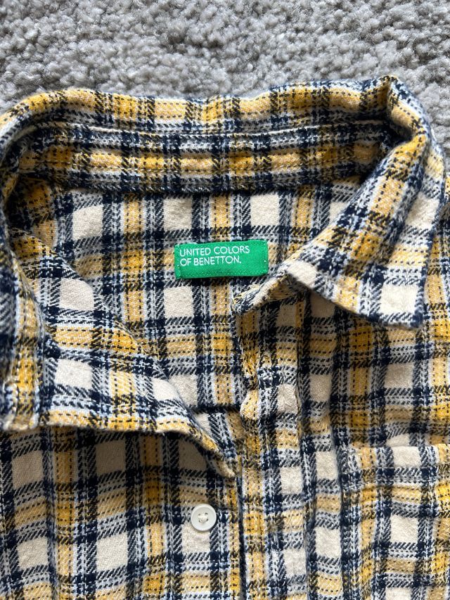 Camisa cuadros Benetton niño talla 104