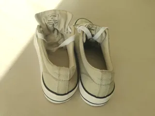 Zapatillas lona verde cordones talla 39