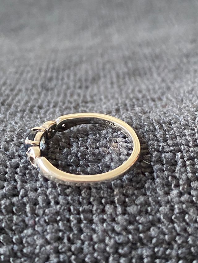 Anillo Plata Luna y Estrellas Azul Jasmine Disney