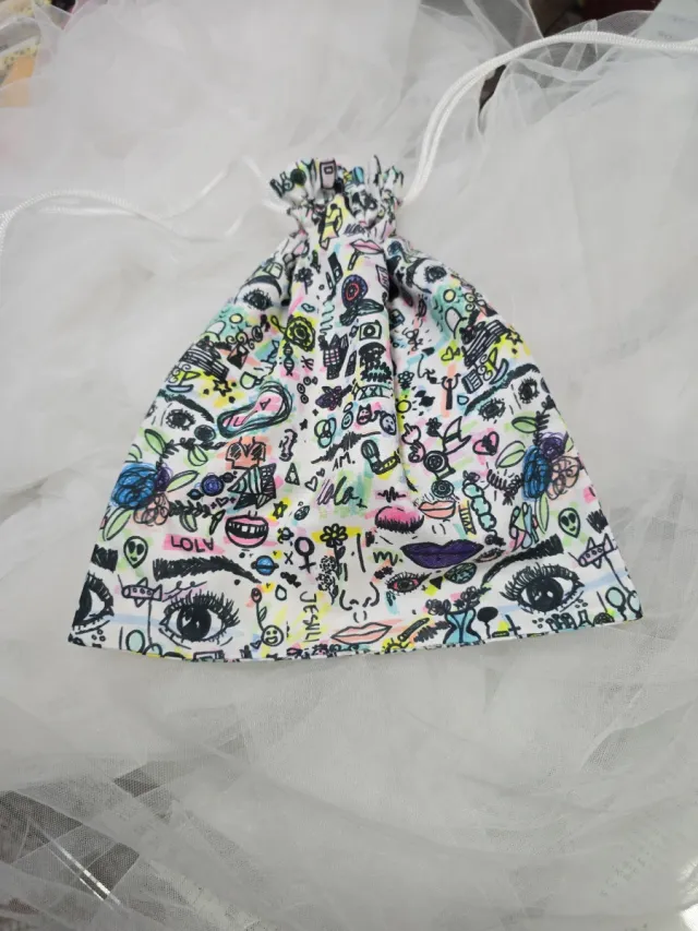 Bolsa merienda con estampado divertido