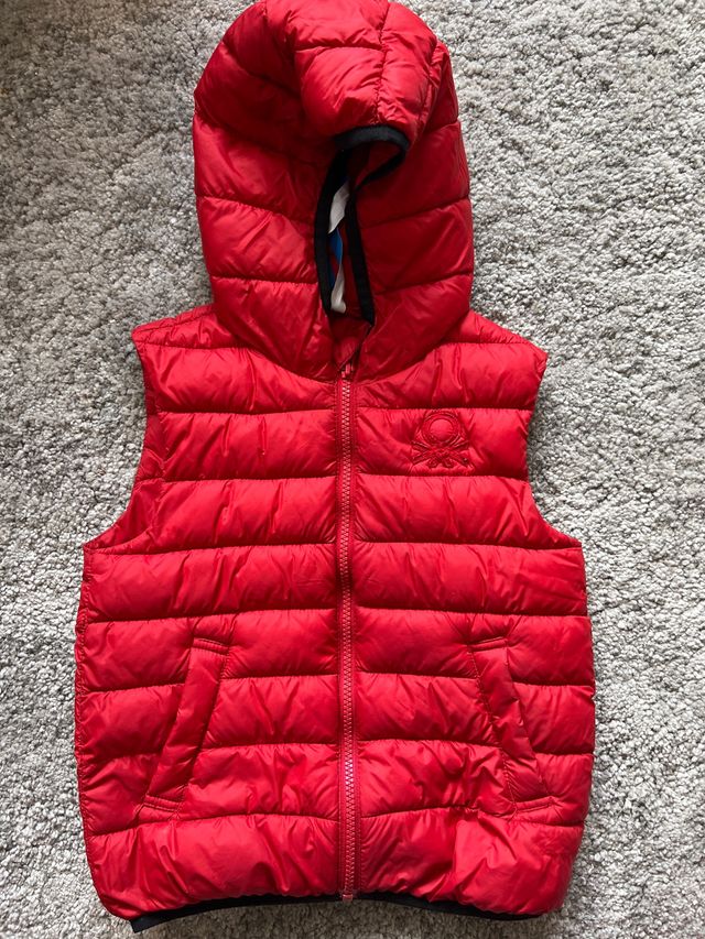 Chaleco Benetton Rojo Talla 110