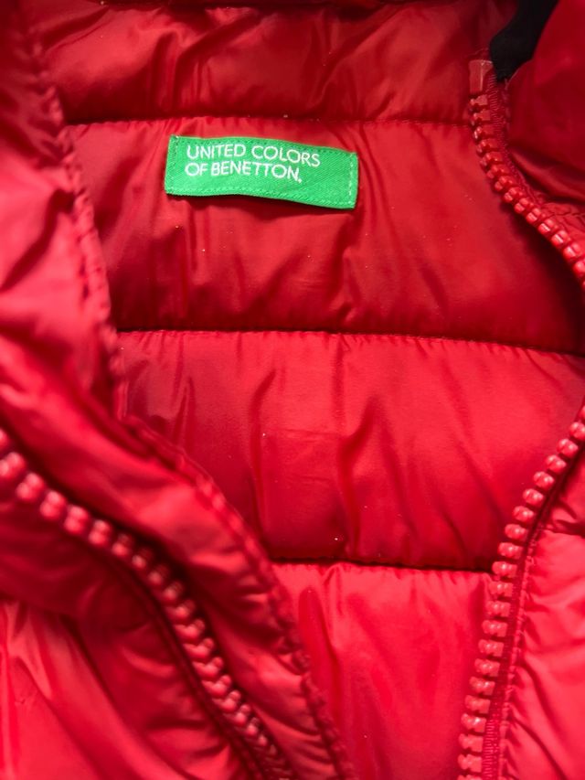 Chaleco Benetton Rojo Talla 110