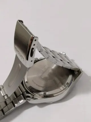 Reloj Lorus Solar 10 BAR Negro/Plata