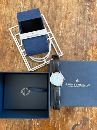 Reloj Baume & Mercier Plata y Negro