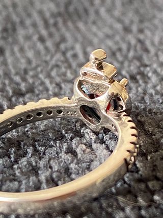Anillo Corazón Blancanieves plata