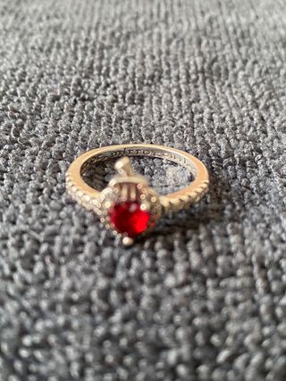 Anillo Corazón Blancanieves plata