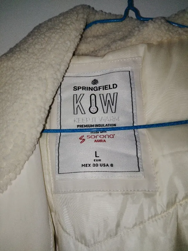 Parka Springfield térmica beige Talla L