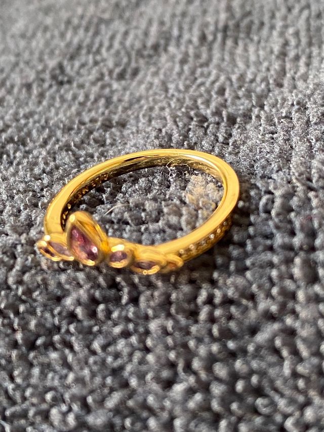 Anillo dorado plata Rapunzel