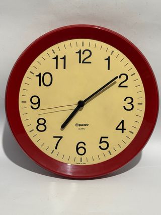 Orologio da parete Guzzini rosso
