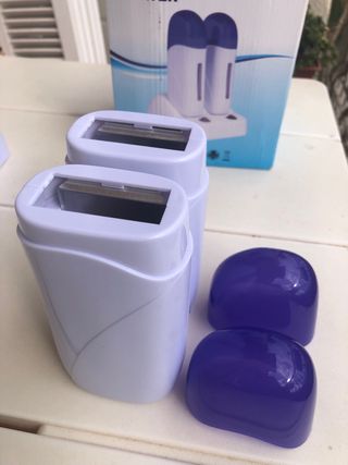 Calentador cera depilatoria 2 bases + 3 cartuchos