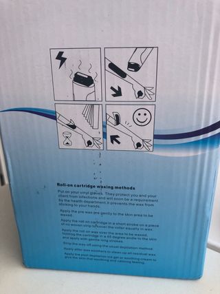 Calentador cera depilatoria 2 bases + 3 cartuchos