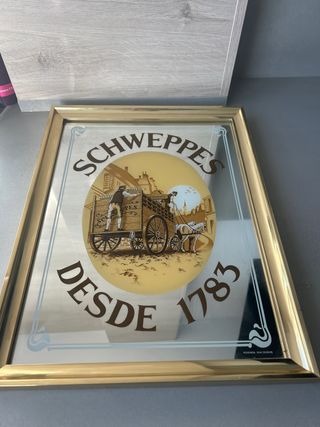 Cuadro Cristal Vintage Schweppes Desde 1783