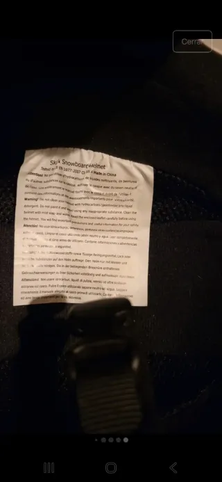 Casco de esquí para niña Tecnogro,usado 2 veces!!