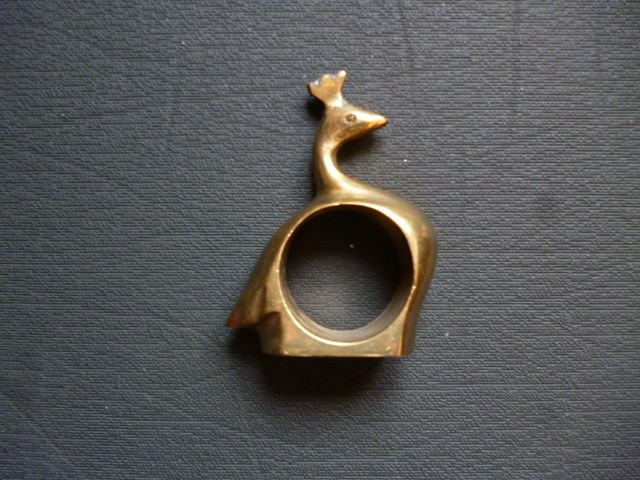 Figura bronce gallo decorativo