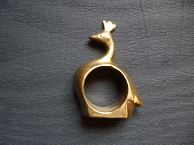 Figura bronce gallo decorativo