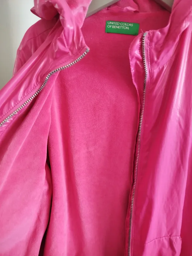 Chaqueta Benetton niña rosa 10-11