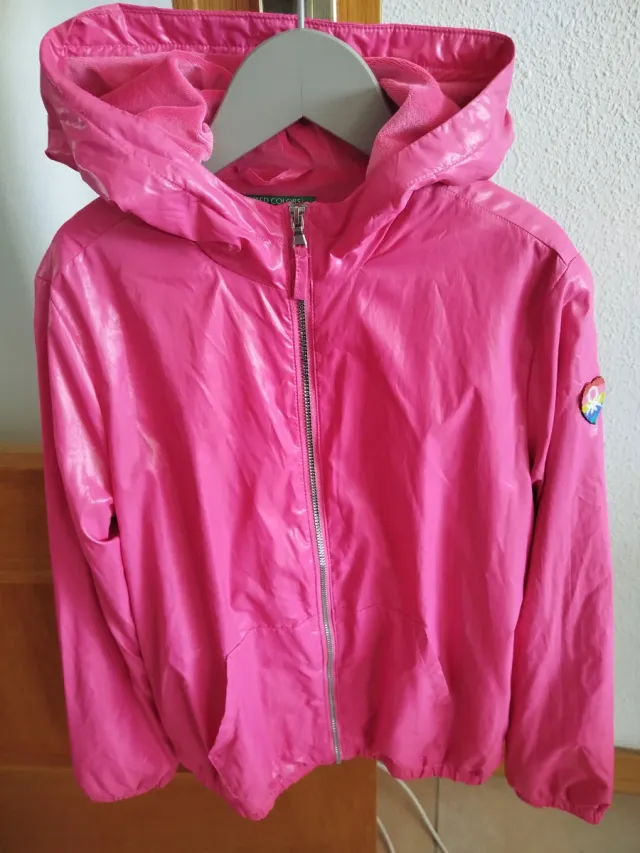 Chaqueta Benetton niña rosa 10-11