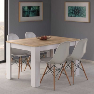 Mesa Comedor Kendra Extensible. Roble Canadian y