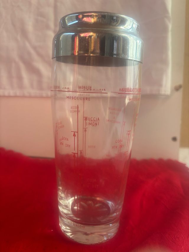 Shaker Vintage Vetro Anni '60