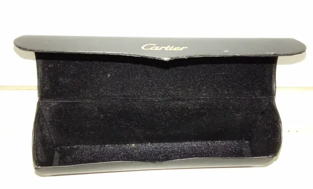 Estuche Gafas Cartier Negro y Dorado