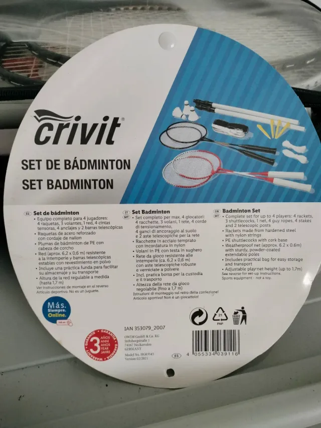Set de Bádminton Crivit con Funda