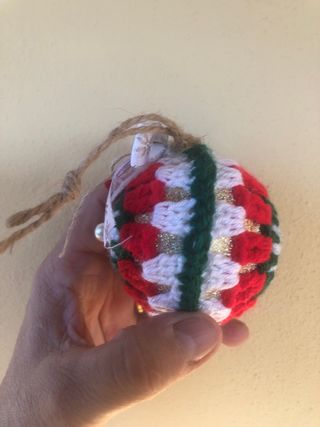 Slitta di Natale decorata uncinetto