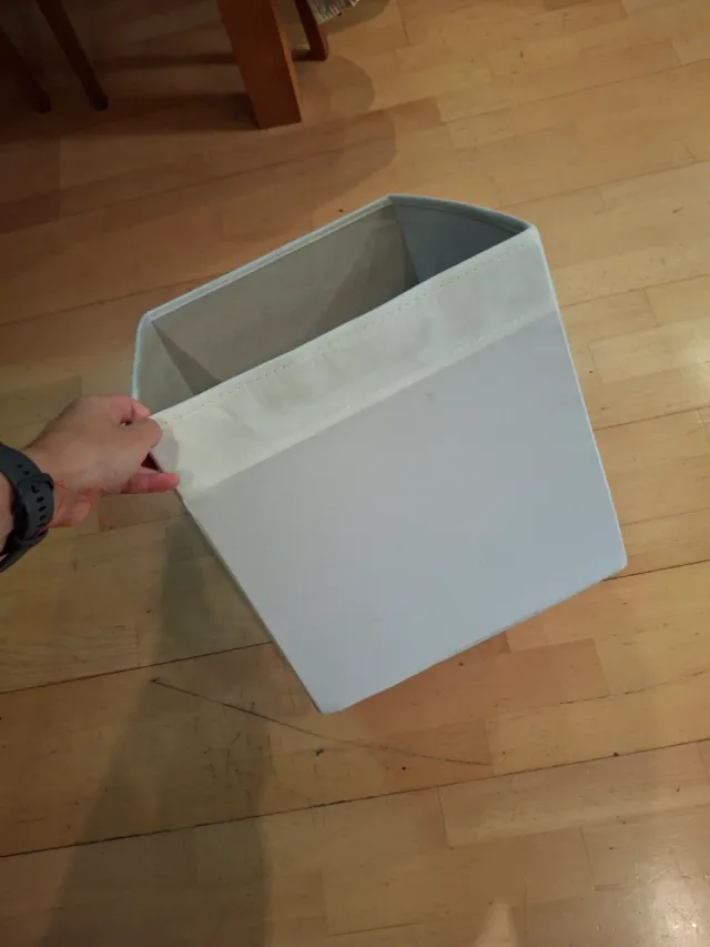 Caja de tela IKEA beige