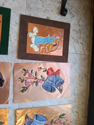 Ritratto quadro foglio in rame