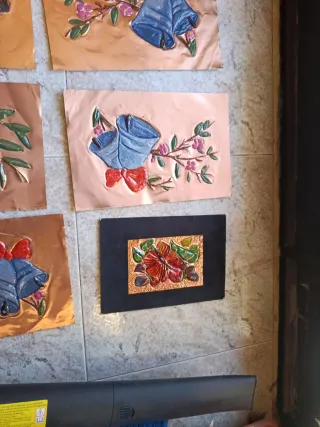 Ritratto quadro foglio in rame