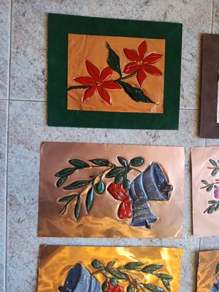 Ritratto quadro foglio in rame