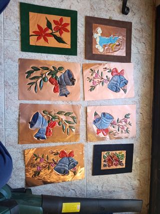 Ritratto quadro foglio in rame