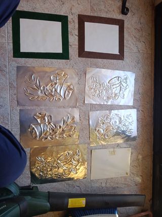 Ritratto quadro foglio in rame