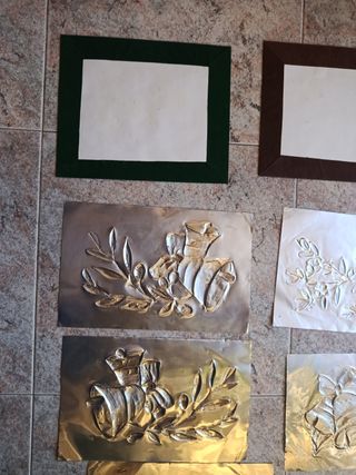 Ritratto quadro foglio in rame