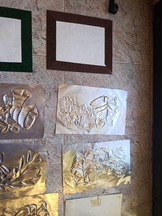 Ritratto quadro foglio in rame