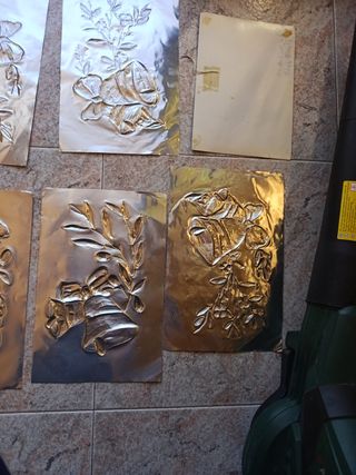 Ritratto quadro foglio in rame