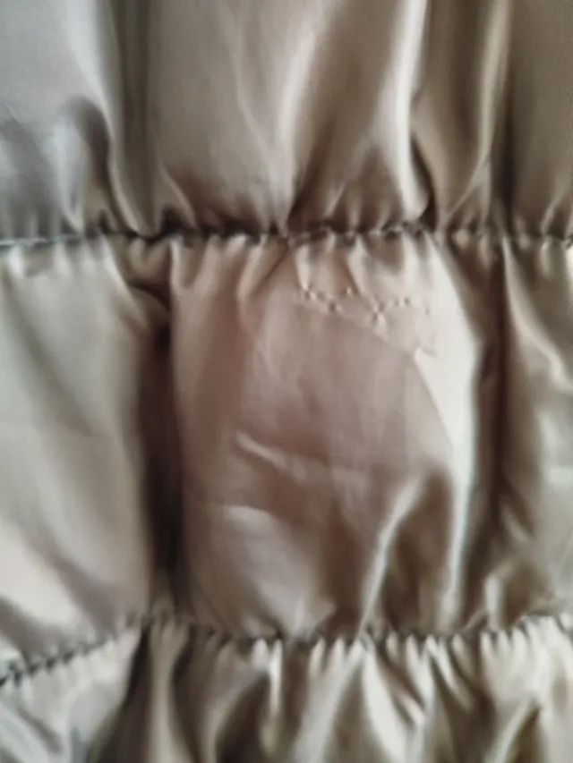 Abrigo acolchado niña gris rosa T 10