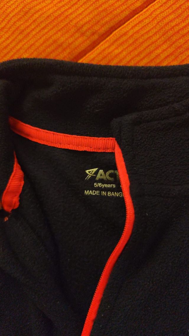 Pile fleece unisex 5-6 anni caldo inverno