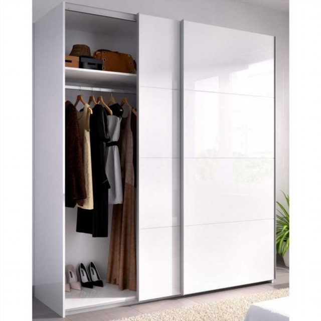 Armario 180x204x65 cm 2 Puertas Correderas. Blanc