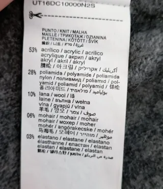 Jersey gris oversize lana mohair Trucco T.S