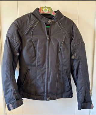 Chaqueta Moto Mujer Negra
