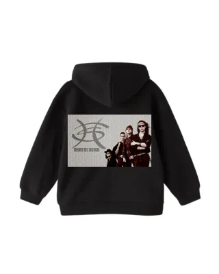 Sudadera Negra con Estampado
