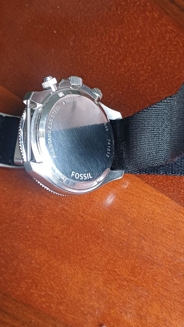 Reloj Fossil CH2848 Cronógrafo Negro/Plata
