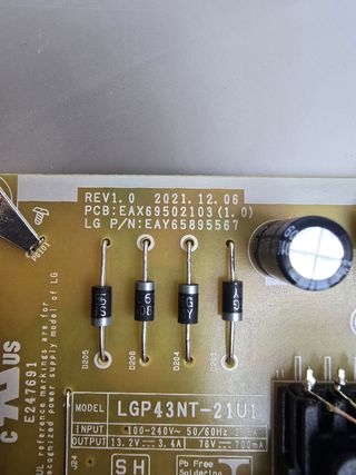 Despiece TV LG 43UR78006LK