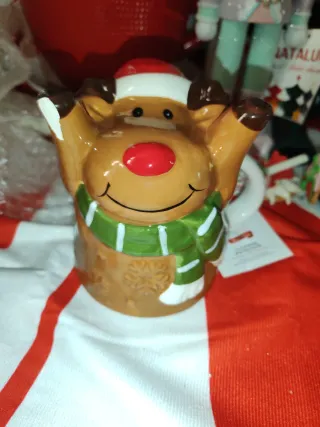 Tazza natalizia con 2 appendini