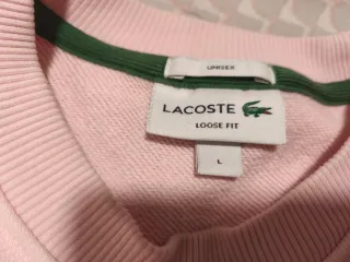 Sudadera Lacoste Rosa Original Hombre