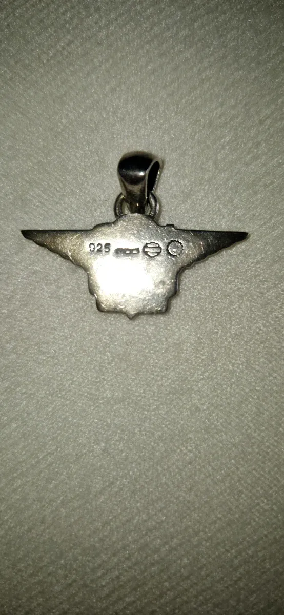 Colgante Plata Ley 925 Harley Davidson