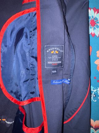 Chaqueta SPAGNOLO Hombre Azul y Rojo
