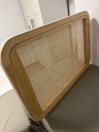 Cabecero Reyna 90cm Sklum Ratán y Madera