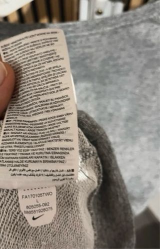 Sudadera Nike Gris Mujer